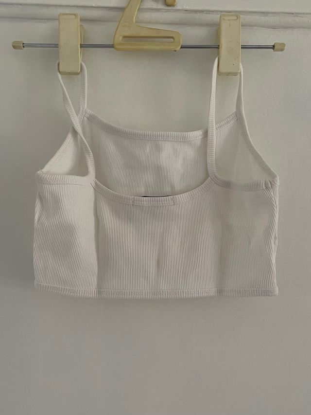 Crop top blanco tirantes