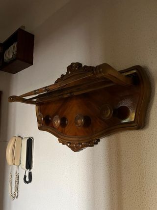 Perchero vintage madera años 50