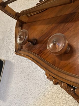 Perchero vintage madera años 50