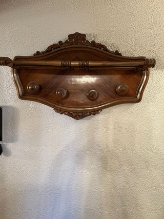 Perchero vintage madera años 50