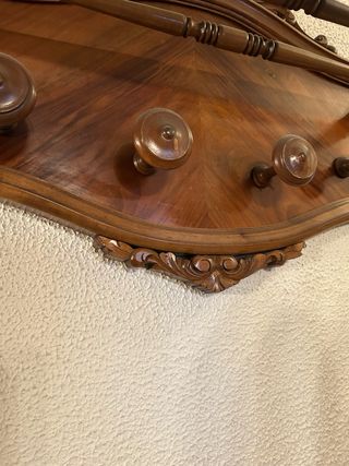 Perchero vintage madera años 50