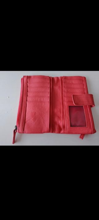 Monedero rojo - cartera mujer