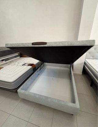 Canapé abatible gris nuevo