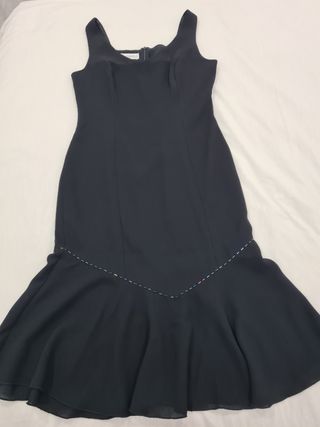Vestido fiesta Tapioca negro talla 40,  elegante,