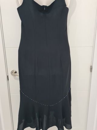 Vestido fiesta Tapioca negro talla 40,  elegante,