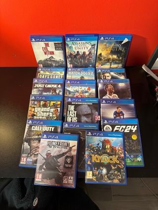 PS4 (PlayStation 4) + 17 juegos