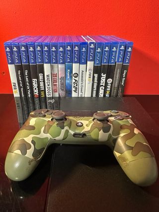 PS4 (PlayStation 4) + 17 juegos