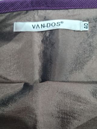 Falda marrón, raso con brillo, talla L,bonita