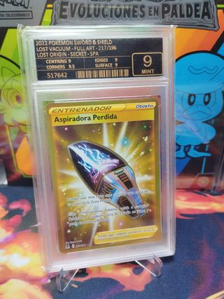 Carta gradeada Pokemon 9 Aspiradora perdida