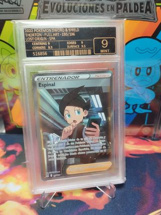 Carta gradeada pokemon 9 Espinal