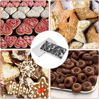 Moldes Galletas Acero Inoxidable - 30uds