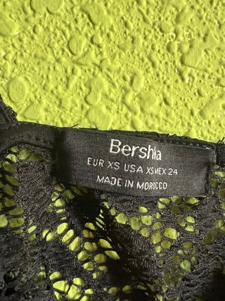 Top Bralette Negro encaje XS