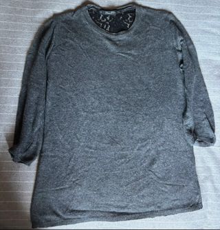 Jersey Zara-Encaje Gris