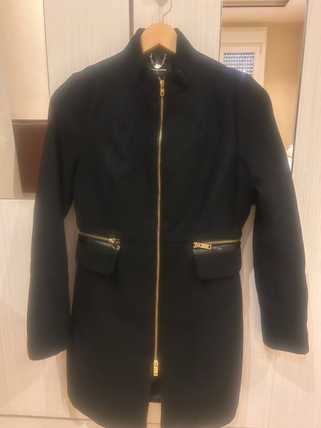Abrigo negro Zara - Talla M