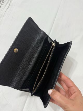 Cartera negra PG piel
