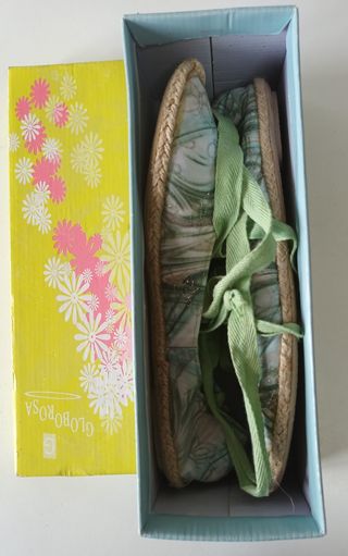 Alpargatas verdes mujer nº40