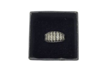 anillo oro 18k con piedra con diamante