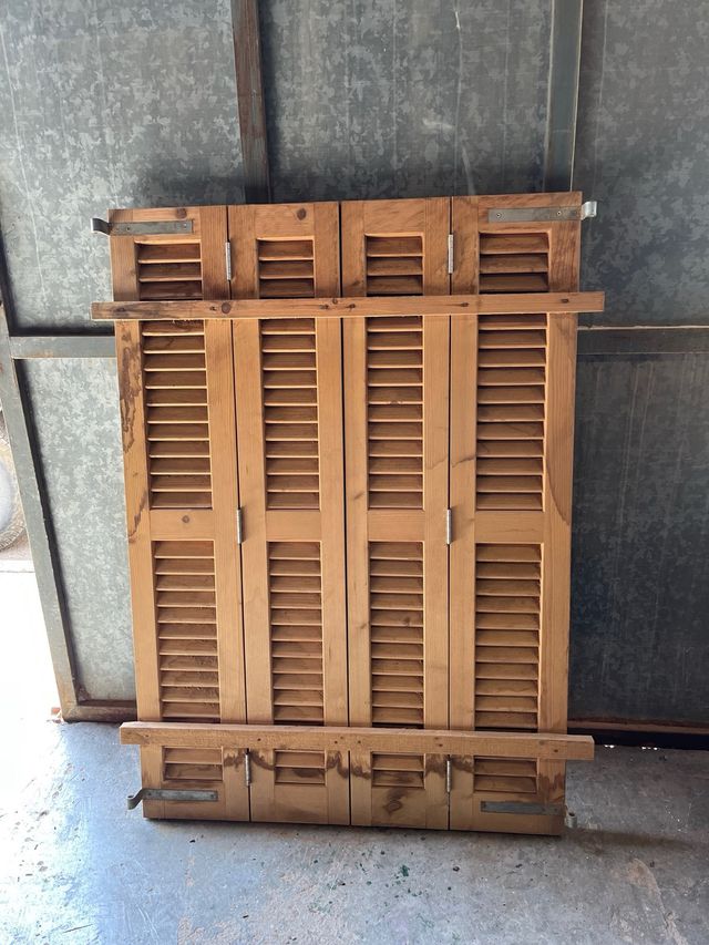 Persianas madera 4 hojas