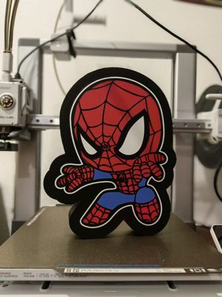 Logo led Spiderman 3D