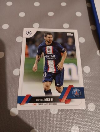 Messi PSG Topps Champions League número 1
