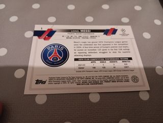 Messi PSG Topps Champions League número 1