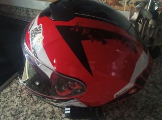 Casco moto Nzi, seminuevo, con intercomunicador
