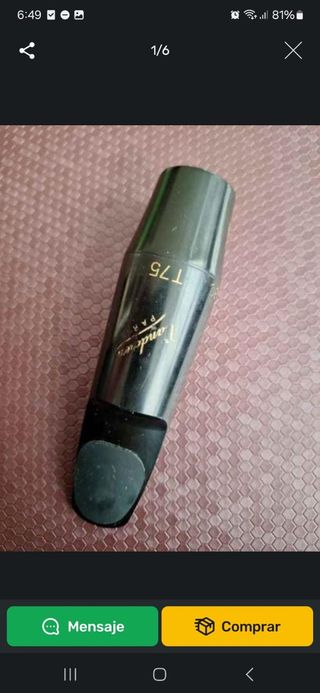Boquilla Vandoren T75 JJ Saxo Tenor