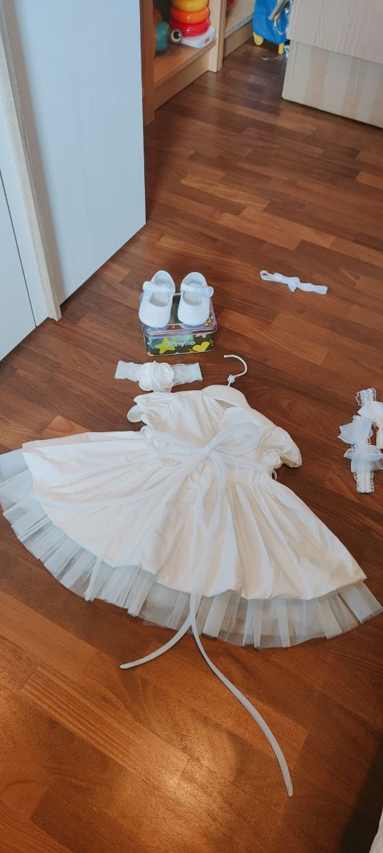 Abito cerimonia bimba + accessori 6 MESI