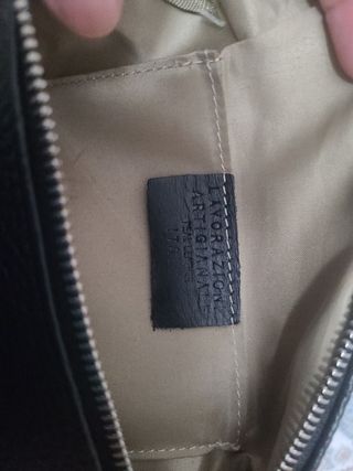 Riñonera negra italiana - Bolso tipo luna