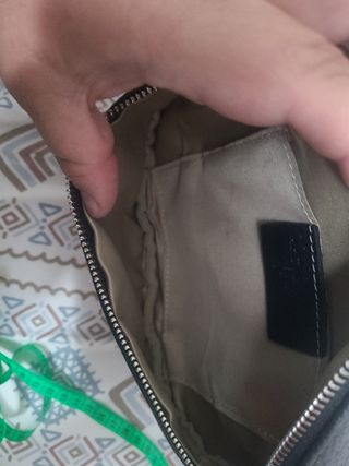 Riñonera negra italiana - Bolso tipo luna