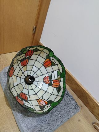 Lampara Tiffany vintage naranja