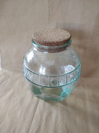 Vaso vintage porta caramelle in vetro da bar negoz