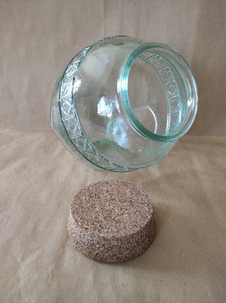 Vaso vintage porta caramelle in vetro da bar negoz