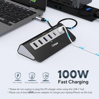 Intpw Hub USB C 9 en 1 con cable 1m