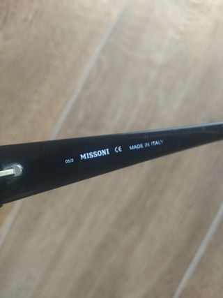 Occhiali vintage luxury Missoni neri