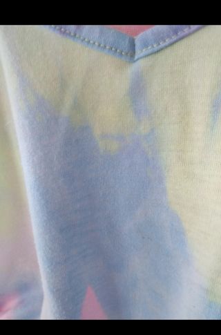 Vestido tie-dye multicolor