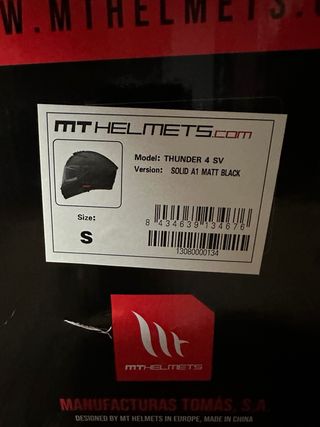 Casco MT Thunder 4 - Impecable talla M y talla S +