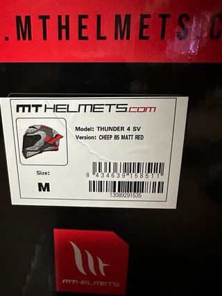Casco MT Thunder 4 - Impecable talla M y talla S +
