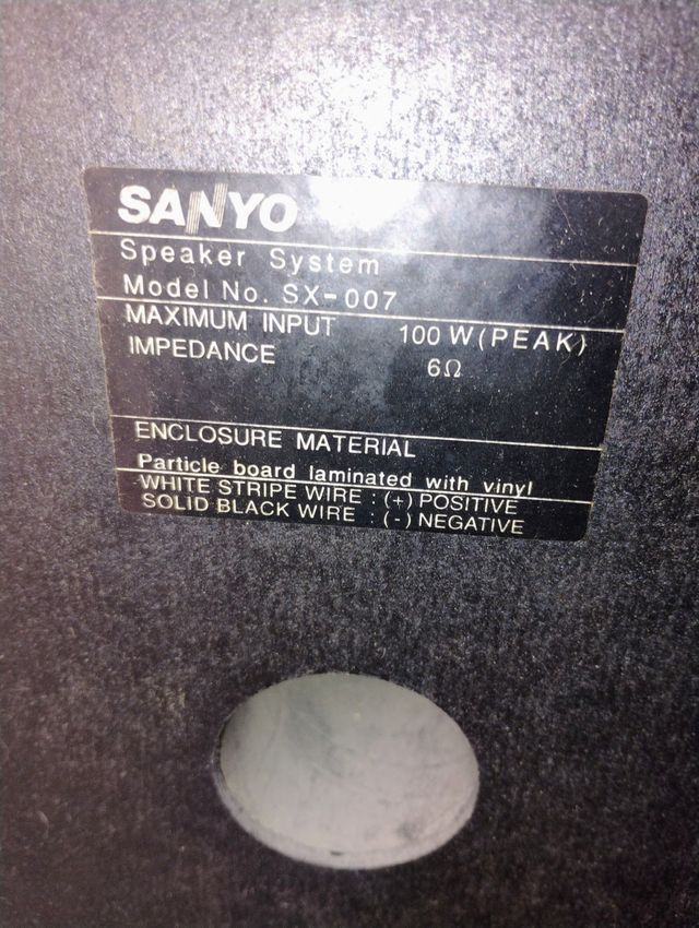 Altavoz 
Sanyo 3 vías