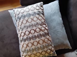 Cojines decorativos - Gris y blanco