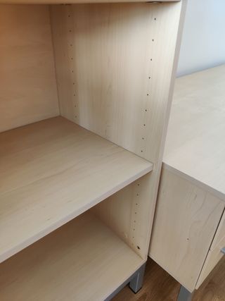 Conjunto mueble TV y vitrina