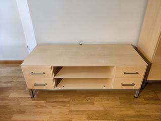 Conjunto mueble TV y vitrina