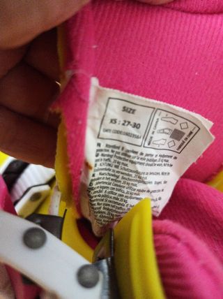 Patines infantiles rosa-amarillo 37 - 30