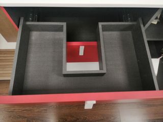 Mueble baño Salgar rojo