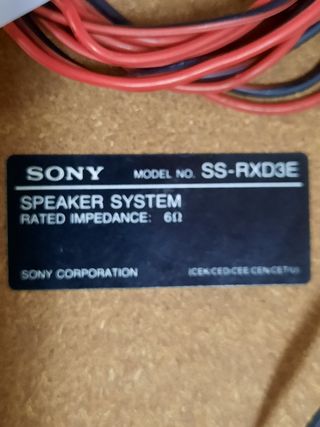 Altavoces Sony con soporte - Gris plata