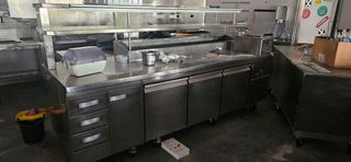 Nevera pizzera industrial usada