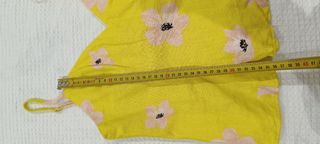 Top tirantes flores - Amarillo