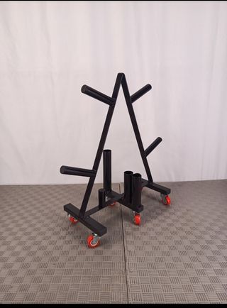 Soporte para discos de pesas decathlon