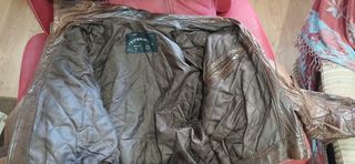 Chaqueta aviador piel marrón