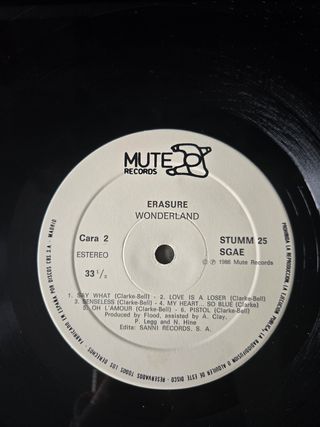 Vinilo Erasure - Wonderland